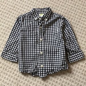 Crazy 8 boys Gingham Dress Shirt